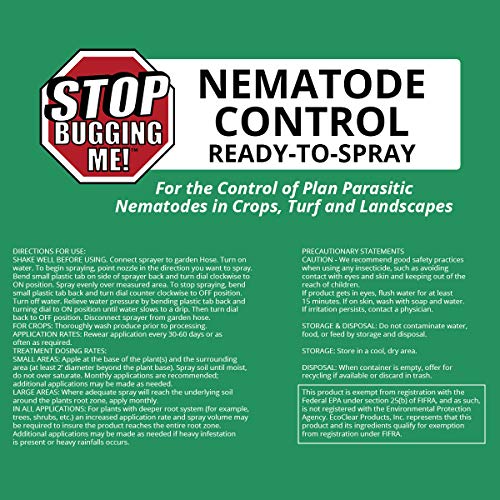 Stop Bugging Me Nematode Pest Control Concentrate for Lawn & Garden Pests – All-Natural, Non-Toxic