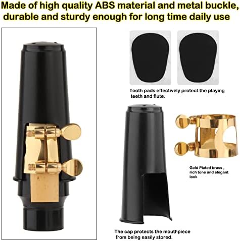Alto Saxophones Mouthpieces Kit with Ligature, One Reed and Cap | Saxophone Mouthpieces with Easy Response and Comfortable Feel, Ideal for Beginners