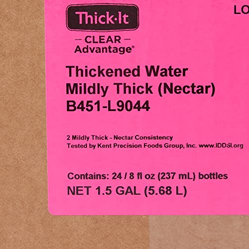 Thick-It Clear Advantage Mildly Thick/Nectar Water Drink, 8 oz, 24 Pack
