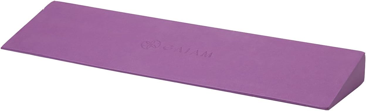 Gaiam Yoga Block Wedge, EVA Foam for Wrist & Ankle Support | Wedge shape relieves wrist & ankle pressure | EVA Foam