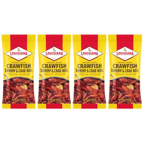Louisiana Fish Fry Crawfish, Shrimp & Crab Boil Seasoning 16 oz - Pack of 4