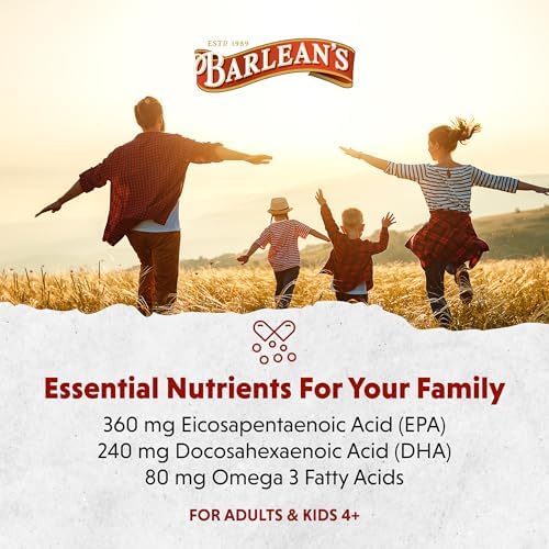 Barlean's Omega 3 Fish Oil Supplements, 600mg Fish Oil Pills with EPA & DHA, Softgels for Joint, Brain, & Heart Health, Orange Flavored, 250 Count | Wild-caught fish oil, EPA DHA omega-3, Burpless, Non-GMO, Gluten-free, 250-count value size, Heart & brai…