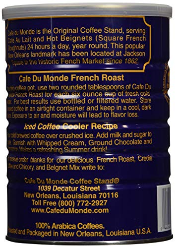 Cafe Du Monde French Roast Dark Coffee, 13 Ounce