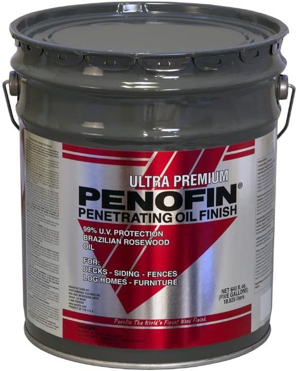 Penofin 1674407 Ultra Premium Transparent Redwood Oil-Based Wood Stain44; 5 gal