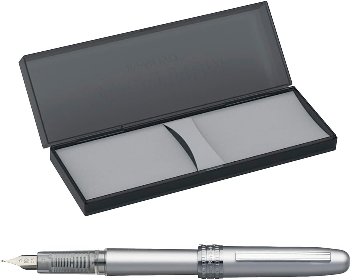 Platinum Plaisir Medium Nib Fountain Pen, Black (PGB-1000-#1-M)
