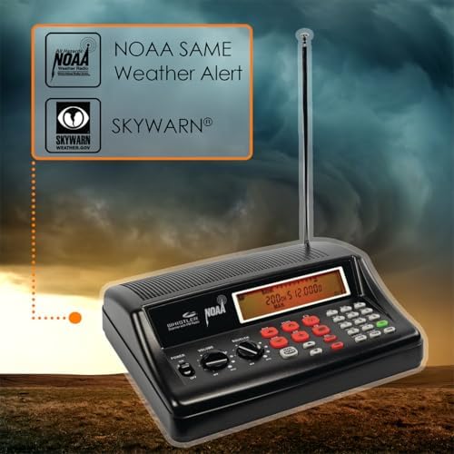 Whistler WS1025 Analog Desktop Scanner – Programmable Police/Fire/Weather Radio with 200 Channels and Backlit LCD Display – Easy-to-Use Base