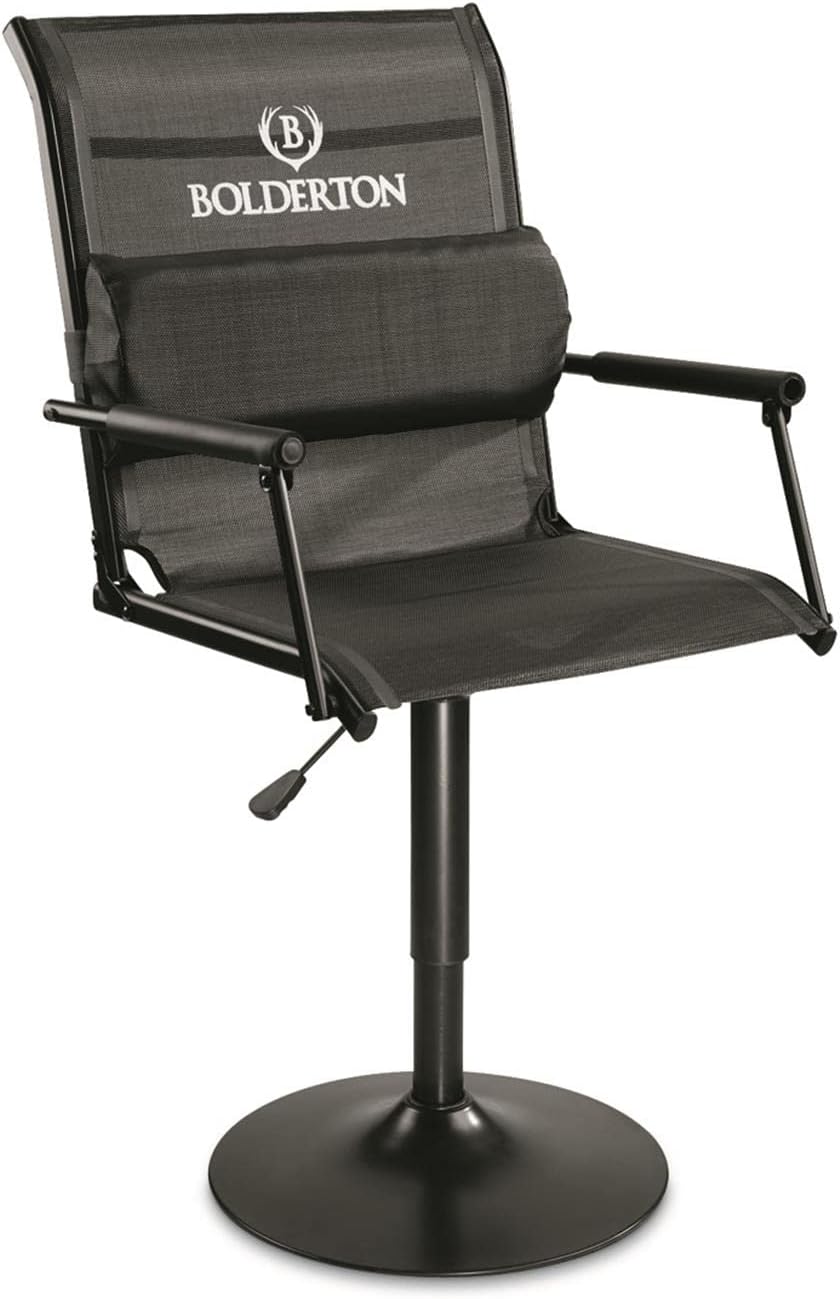 Bolderton XL Swivel Tower Hunting Blind Chair, Swivel Hunting Chair for Deer Stand