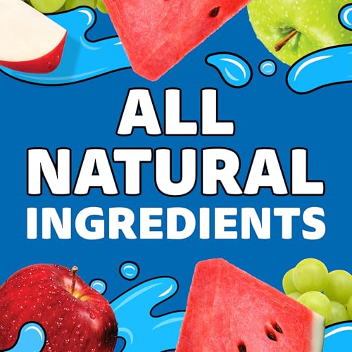 Capri Sun 100% Juice from Concentrate, 10 Pouches Apple Juice, 6 fl oz | for School Lunches and On-the-Go Hydration, All Natural Ingredients, No Artificial Colors, Flavors Or Preservatives