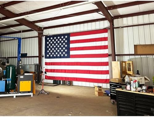 TOPFLAGS American Flag 4x6 Heavy Duty Outdoor US Flags for Outside Embroidered Stars USA Banner Sewn Stripes with Brass Grommets Vibrant Color