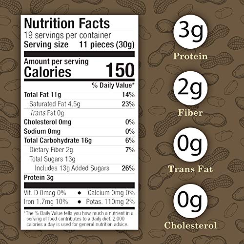 Virginia Diner Chocolate Pecan Dovetail Candy Clusters with Caramel - Preservative Free from Virginia Since 1929-18 Oz