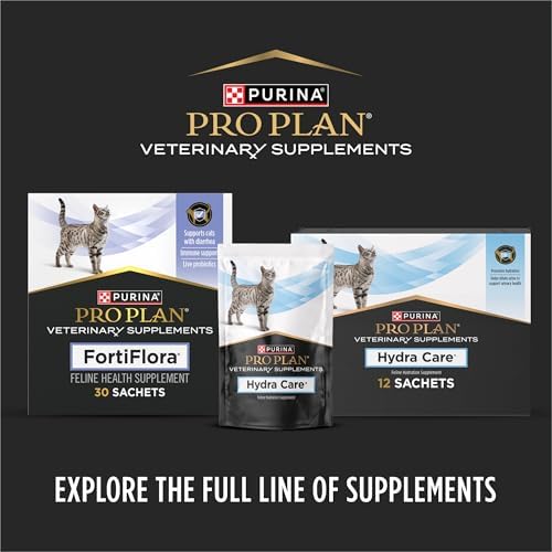 Pro Plan Veterinary Diets FortiFlora Daily Probiotic Powder Supplement for Cats with Digestive Support and Immune System