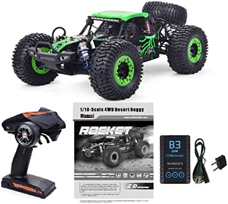 1/10 Scale 4WD RC Cars for Adults Brushless+Wheel，Max 43 MPH Off-Road Fast RC Cars (red)