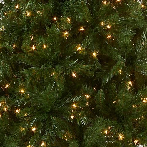National Tree Company 7.5ft Pre-Lit Winchester Pine Christmas Tree | 500 Clear Lights, 1,198 Tips, Includes Stand, Artificial, Green