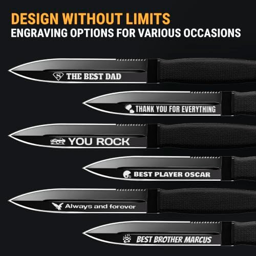 Hunting Knife with Sheath Survival Knives for Men - Best Tactical Camping Hunting Hiking Knife - Bushcraft Field Gear Accessories Tool - Fixed Blade