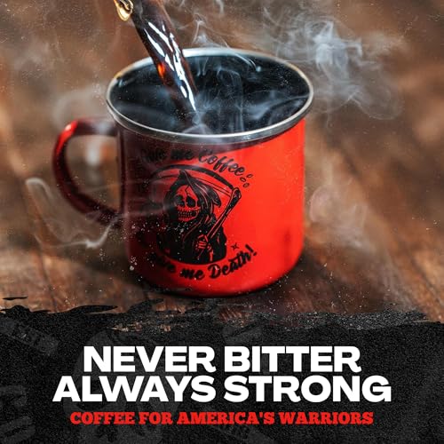 Blackout Coffee Pitch Black Espresso Whole Bean Coffee – Extra Dark Roast, European-Style, Powerfully Bold – Freshly Roasted 12oz Bag.
