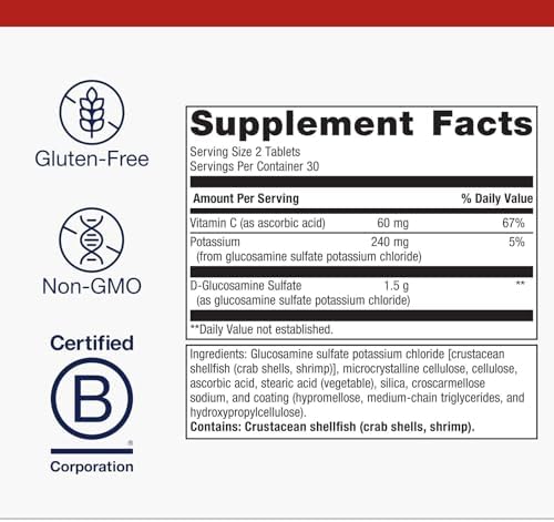Metagenics Glucosamine Sulfate - Joint Health & Mobility Support* - 1500 mg Glucosamine Sulfate per Serving - Supports Cartilage Integrity &