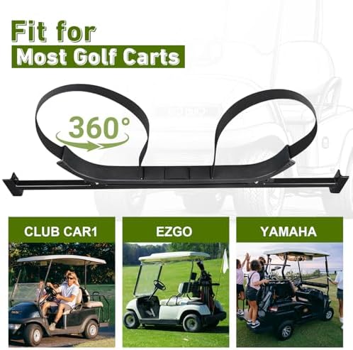 Universal Golf Cart Rack, Bag Holder Bracket for Yamaha EZGO Club Car Kits