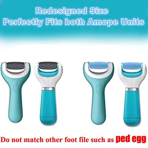 PAFOWO 11 Pack Replacement Rollers for Amope and Dr Scholl's Foot File | 7 Extra Coarse + 4 Regular Refills, Callus Remover, Electric Foot File