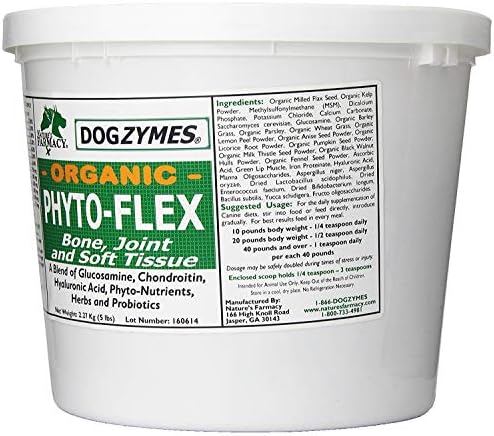 Dogzymes Phyto Flex - Glucosamine, Chondroitin, MSM and Hyaluronic Acid… (2 Pound)