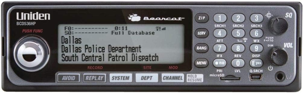 Uniden BCD536HP HomePatrol Series Scanner with Wi-Fi, TrunkTracker V, Backlit Keypad & LCD, Control Channel Only Scanning, S.A.M.E. Weather Alert