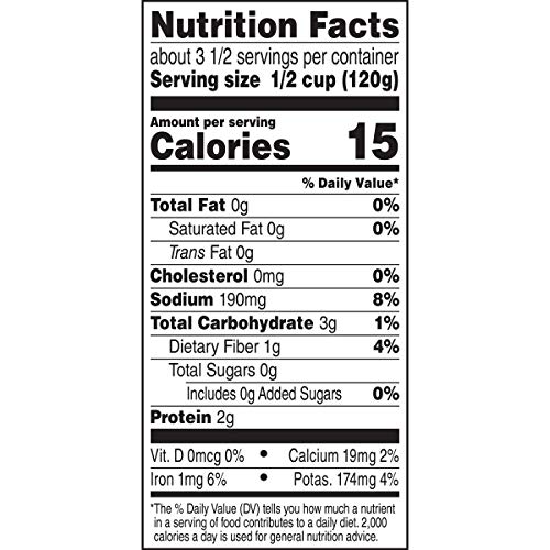 Green Giant 50% Less Sodium Cut Asparagus Spears, 14.5 Ounce Can