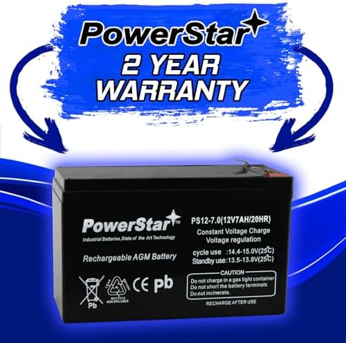 MX350 Replacement Battery Pack, 12V 7Ah AGM, 2-Pack | Includes two 12V 7Ah AGM batteries with F2 terminals and F1 adapter