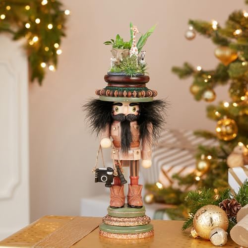 Kurt Adler 15-Inch Hollywood™ Zoo Menagerie Nutcracker | Free-Standing Collectible Wooden Holiday Decoration