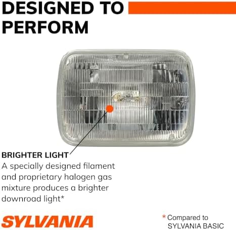 SYLVANIA - H6054 SilverStar Sealed Beam Headlight - High Performance Halogen Headlight Replacement (142x200)
