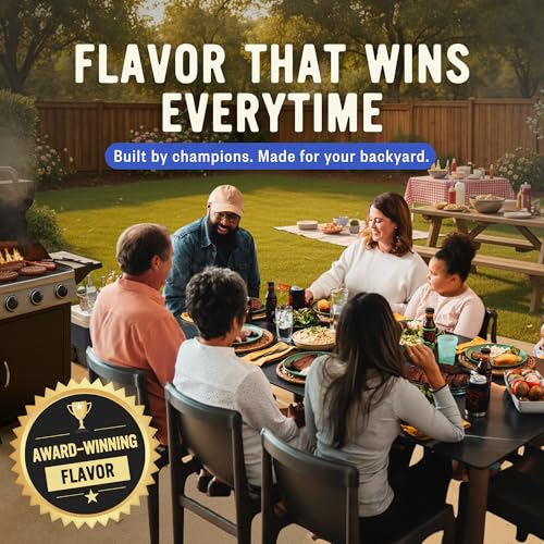 Kosmos Q SPG BBQ Dry Rub, Bold Salt Pepper Garlic Blend with Organic Cane Sugar, BBQ Seasoning for Brisket, Chicken, Steak, Ribs, Pork