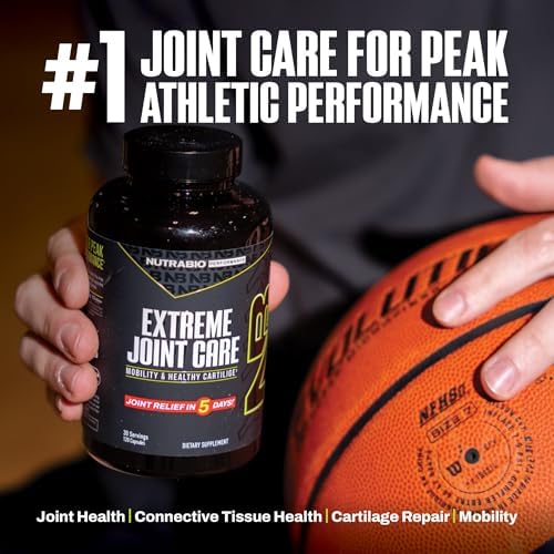 NutraBio Extreme Joint Care - Joint Support Supplement - Joint Health Supplement, Supports Joints, Mobility, and Cartilage - 120 Capsules