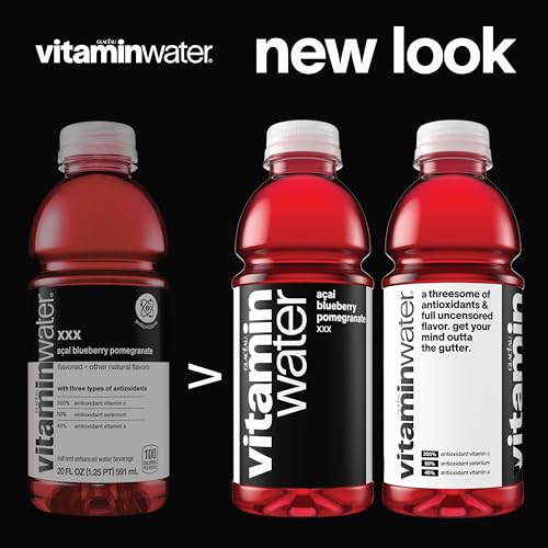 vitaminwater Refresh Tropical Mango, Flavored Water Beverage Bottles, 20 fl oz, 12 Pack