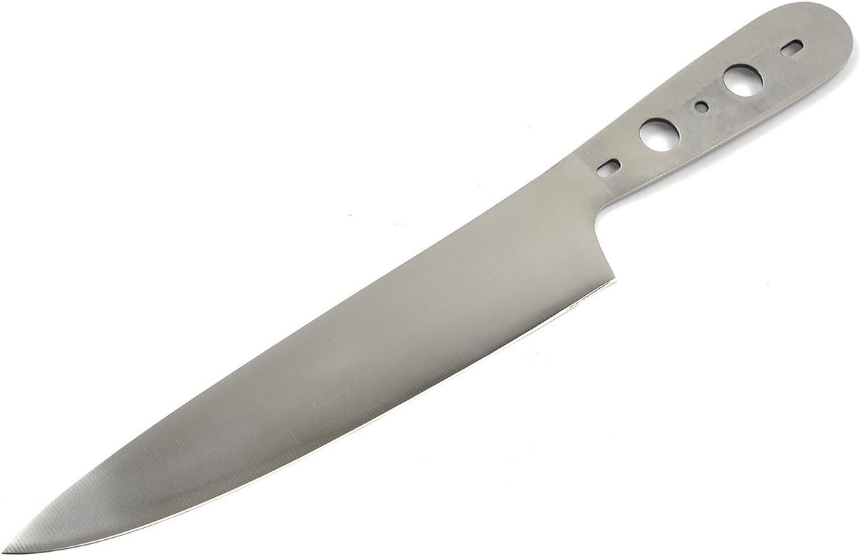 440c Stainless Steel Chef's Knife Blank (Cryogenically Enhanced) Made in USA [SS106]