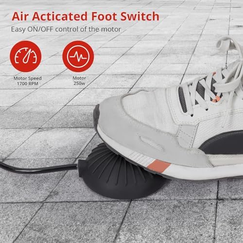 GarveeLife 75 ft 3/8 in Electric Drain Cleaner Machine Auto Feed Drain Auger for 1 to 4 in Pipes Professional Sewer Snake with 4 Cutters Gloves