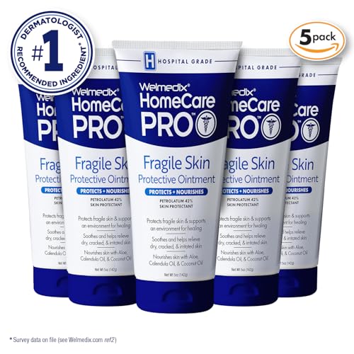 Welmedix Healing Ointment for Dry Skin - Skin Protection Barrier Cream | Hospital Grade Intensive Healing Ointment - Moisturizer for Very Dry, Cracked Skin - 5oz Tube