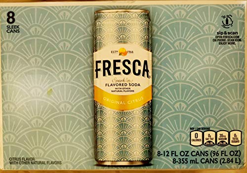 Fresca Citrus Soda, 12 Ounce (Pack of 12).