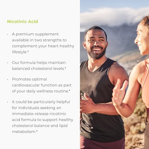 ENDUR Niacin IR (Immediate Release) Nicotinic Acid 500 mg (100 ct) | Immediate release formula, allergen-free clean label, vegan and gluten-free