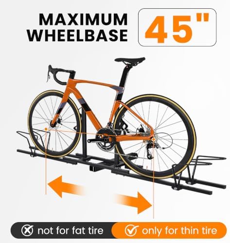 Hitch Mount Bike Rack Carrier Upright 2 Mountain Bike Rack Hitch Carrier 2" Rear for SUV Van Truck Bike Rack