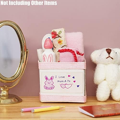 Odoria Miniature Clutter Box Dollhouse: 1/12 Scale Nursery Accessories for Craft Model DIY