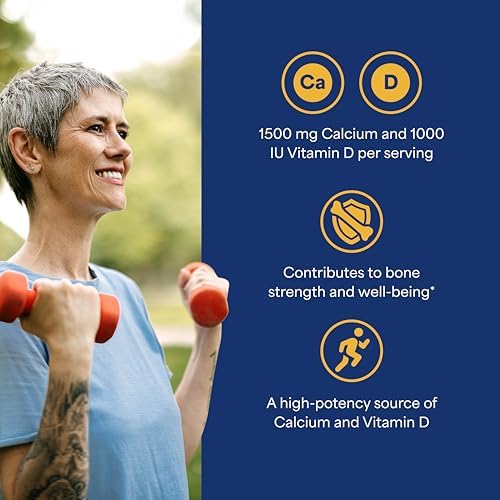 Puritan's Pride Triple Strength Coral Calcium 1500mg with Bone-Active™ | Dietary Supplement For Heart, Nerve, And Muscle Support, 2 Month Supply, 120 Rapid Release Capsules