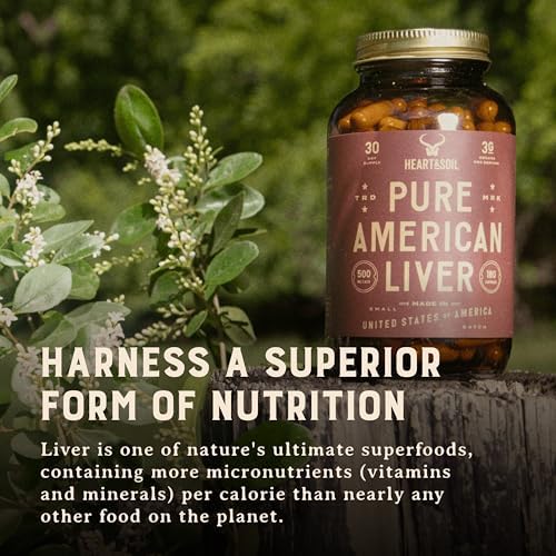 HEART & SOIL Beef Organs Supplement, 180 Capsules