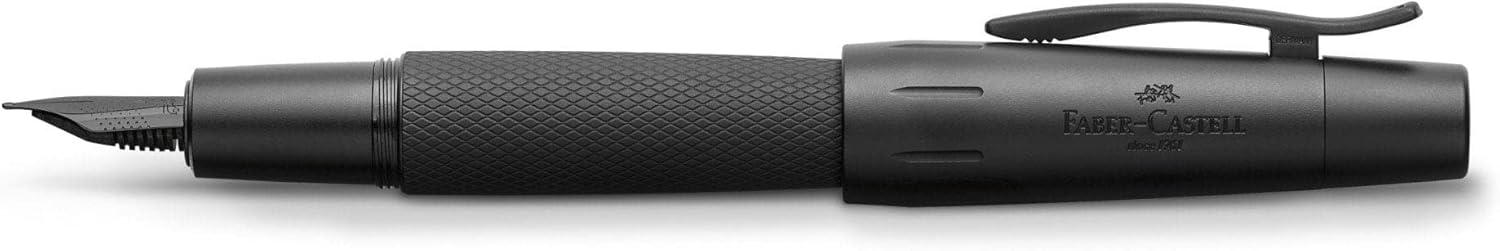 Faber-Castell e-motion Fountain Pen, Pure Black - Extra Fine