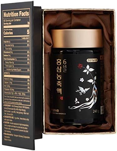 Gangwoninsam] Korean Red Ginseng Extract Ginseno25 240g / 8.46 fl. oz– Contains 100% Pure Korean 6-Year-Old Red Ginseng Root Extract