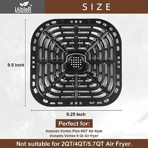 Original Instant Vortex Air Fryer Grill Pan Replacement Tray 6 Quart - Grill Plate Crisper Plate for Instant Vortex 6 Qt/Gourmia GAF735 6 QT
