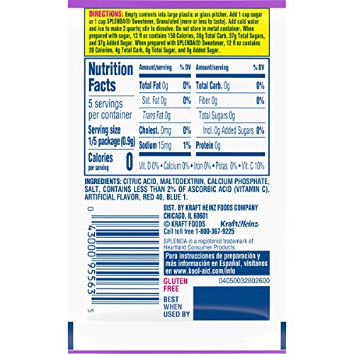 Kool-Aid .14 Oz Soft Drink-Powdered Unsweetened Grape, 48 Count (Pack of 4)