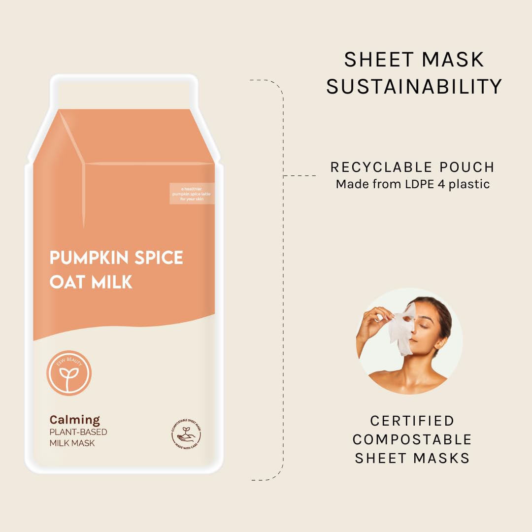 ESW Beauty Strawberries & Cream Soothing Face Mask, Korean Skin Care 1 Pack