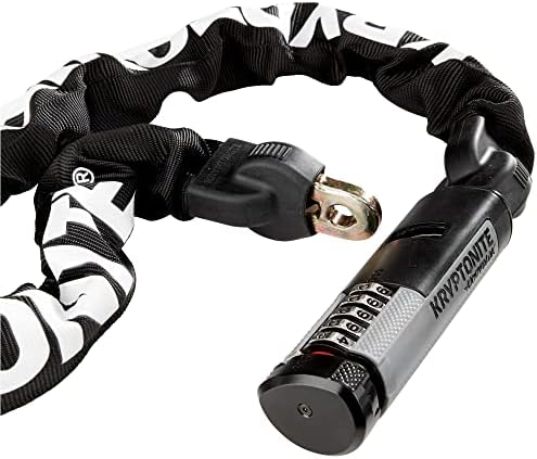 Kryptonite Kryptolok 912 9.5mm Combo Chain Bicycle Lock , Black | chain-bike-locks