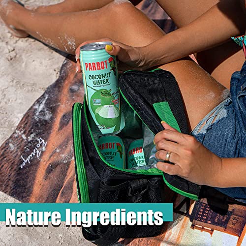 Parrot Brand Coconut Water with Pulp 16.6 fl. oz.(Pack of 12)