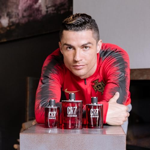 CR7 Cristiano Ronaldo - Eau De Toilette Cologne Scent for Men - Woody, Musky Men's Scent with Lavender, Cardamom, Tobacco, and Cedar - 1.7 oz