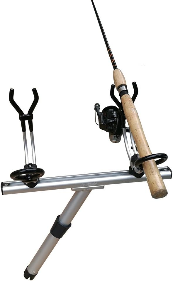 Brocraft Twin Rod Holder for Gimbal Mount, 30 Degree Flush Mount Boat Fishing Rod Holder
