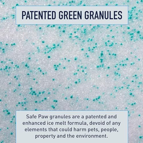 Safe Paw Pet-Safe Ice Melt, Salt & Chloride-Free Deicer, 35 Lbs | Non-Corrosive, Dog-Friendly Snow Melter for Concrete, Wood Decks